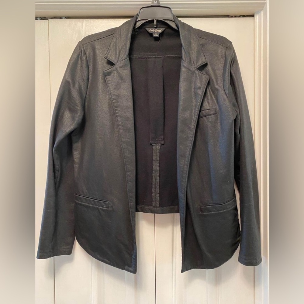 Women’s, Lucky Brand, Jacket, Size M, black, shimmer